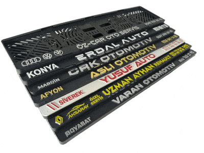 kabartmalı 3d enjeksiyon otomobil plakalık