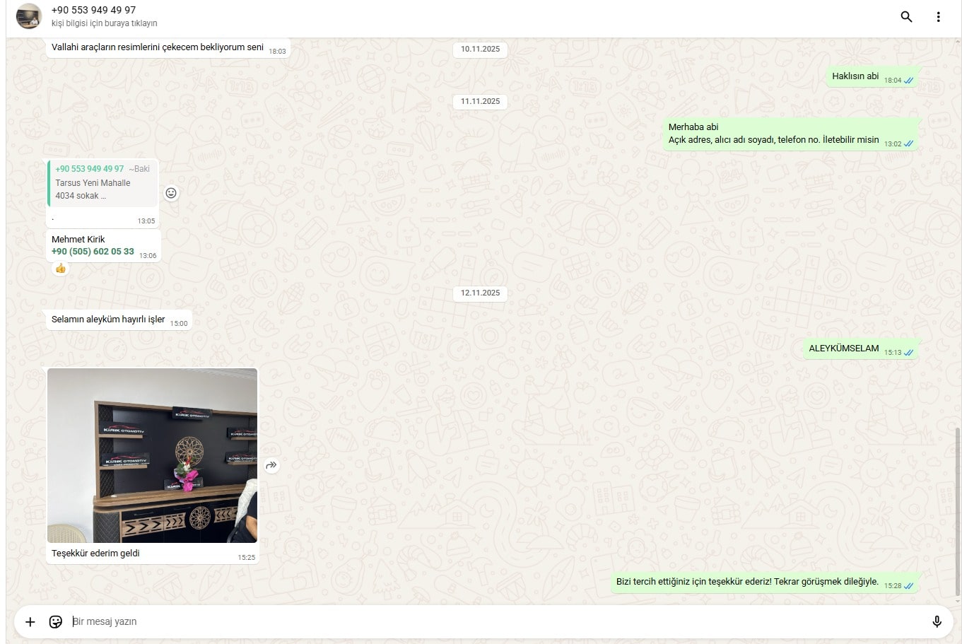 toptan plakalık müşteri memnuniyeti whatsapp