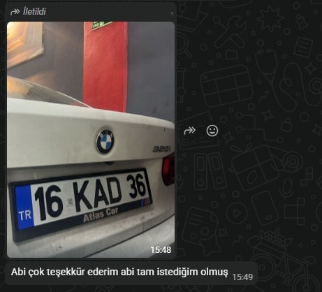 toptan plakalık müşteri memnuniyeti whatsapp